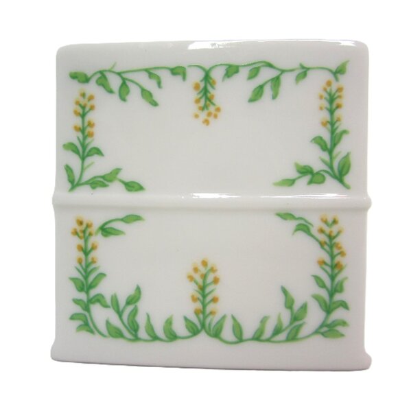 Lenox Spice Village Mustard BOTTOM ONLY Spice Jar Lid Cottage House Ceramic - Picture 3 of 6